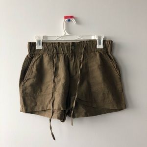 Navy green/brown shorts